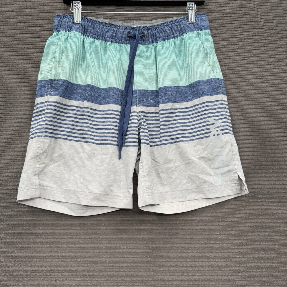Hurley Swim Short Men Medium Polyester Drawstring Beach Weekend Vacation.